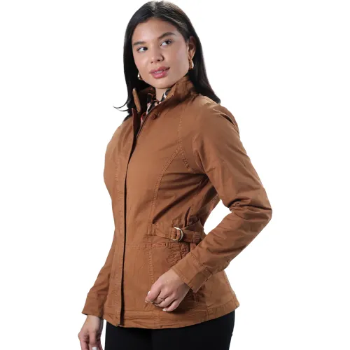 FORDAN JEANS Campera Mujer 3934 Con Cinturon Delantero De Ajuste