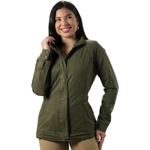 FORDAN JEANS Campera Mujer 3934 Con Cinturon Delantero De Ajuste