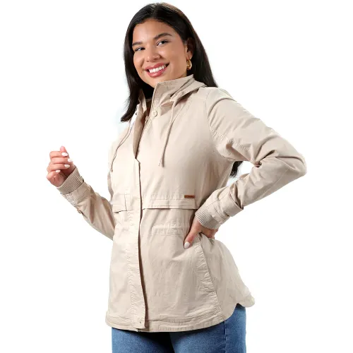 FORDAN JEANS Campera Mujer 3935 Con Venas Y Bolsillo Con Pespunte