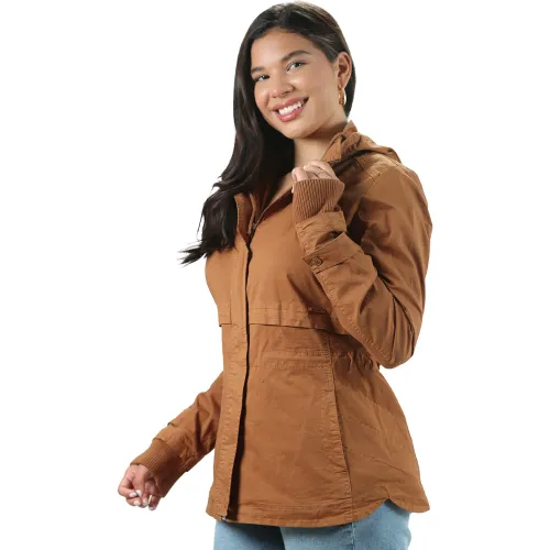 FORDAN JEANS Campera Mujer 3935 Con Venas Y Bolsillo Con Pespunte