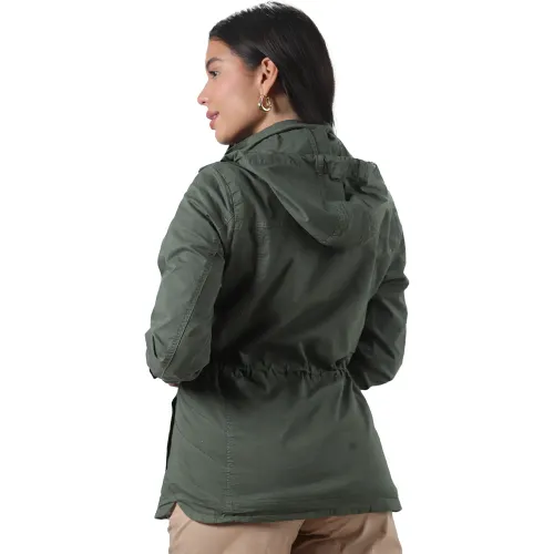 FORDAN JEANS Campera Mujer 3935 Con Venas Y Bolsillo Con Pespunte