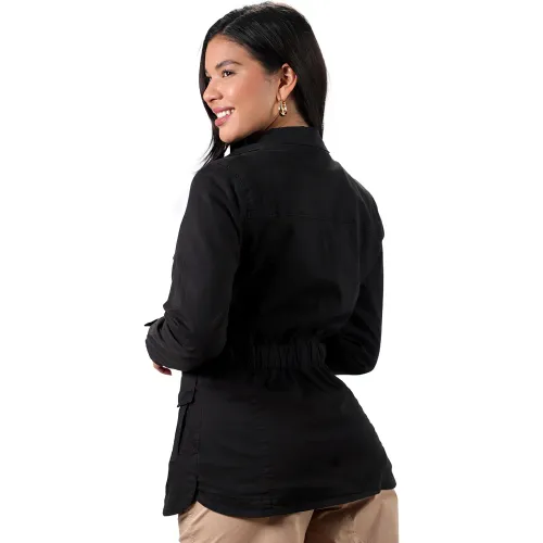 FORDAN JEANS Campera Mujer 3936 Con Elastico En Espalda Y Traba