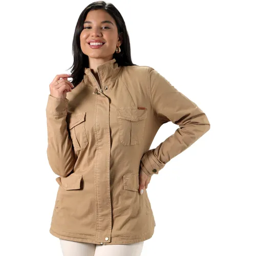 FORDAN JEANS Beige de Mujer modelo Campera Mujer 3936 Con Elastico En Espalda Y Traba beiges mujer 2025102819105799289  