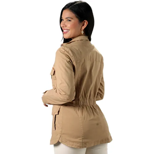 FORDAN JEANS Campera Mujer 3936 Con Elastico En Espalda Y Traba