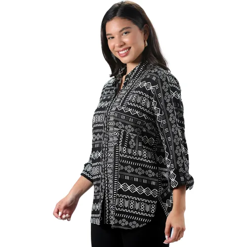 FORDAN JEANS Blusa Mujer 3938 Manga 3/4 Con Bolsillos