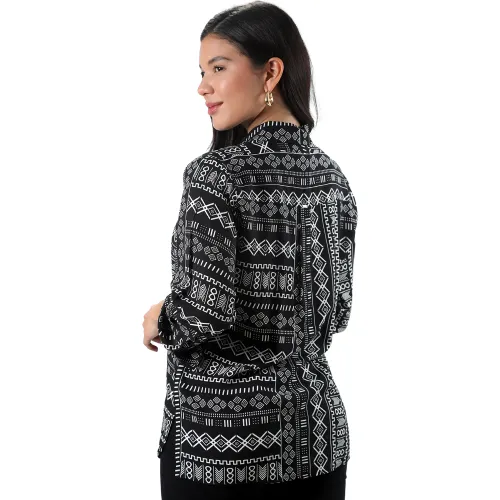 FORDAN JEANS Blusa Mujer 3938 Manga 3/4 Con Bolsillos