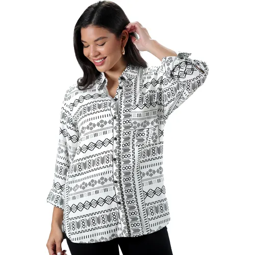 FORDAN JEANS Blanco de Mujer modelo Blusa Mujer 3938 Manga 3/4 Con Bolsillos blancos negros mujer 2025102819105799388  