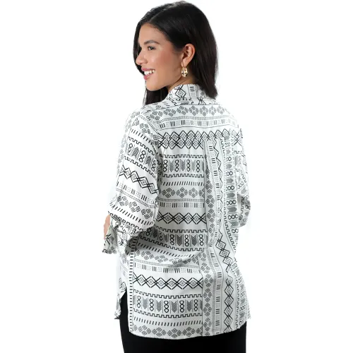 FORDAN JEANS Blusa Mujer 3938 Manga 3/4 Con Bolsillos