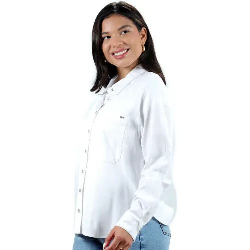 FORDAN JEANS Blusa Mujer 3940 Manga Larga Con Rangla-Puño