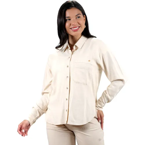FORDAN JEANS Beige de Mujer modelo Blusa Mujer 3940 Manga Larga Con Rangla-Puño arenas mujer 2025102819105799544  