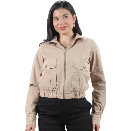 FORDAN JEANS Beige de Mujer modelo Casaca Mujer 3941 Corta Con Bolsillo Parche beiges mujer 2025102819105799592  