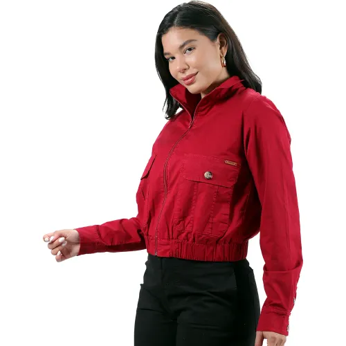 FORDAN JEANS Casaca Mujer 3941 Corta Con Bolsillo Parche