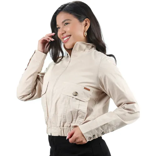 FORDAN JEANS Casaca Mujer 3941 Corta Con Bolsillo Parche