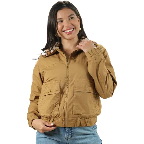 FORDAN JEANS  de Mujer modelo Casaca Mujer 3944 Corta Con Cuello Peluche mujer 2025102819105799721  