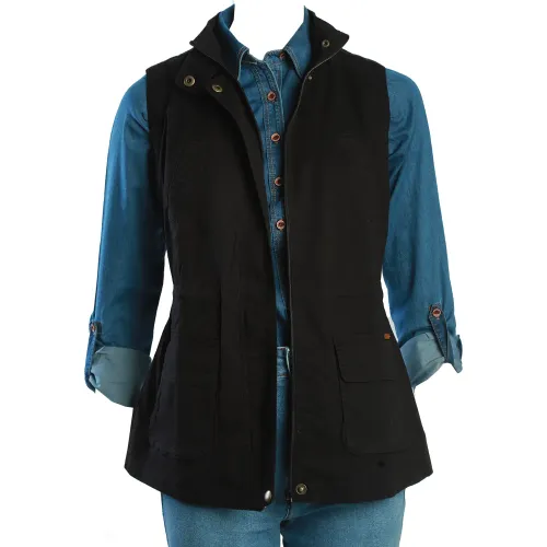 FORDAN JEANS Negro de Mujer modelo Chaleco Mujer 3945 Con Traba Cuello Y Abertura negros mujer 2025102819105799784  