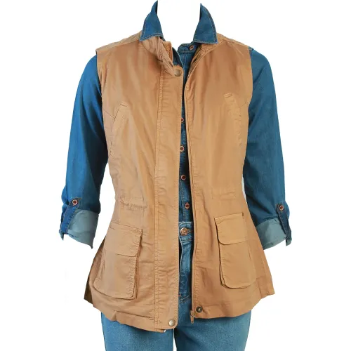 FORDAN JEANS  de Mujer modelo Chaleco Mujer 3945 Con Traba Cuello Y Abertura mujer 2025102819105799847  