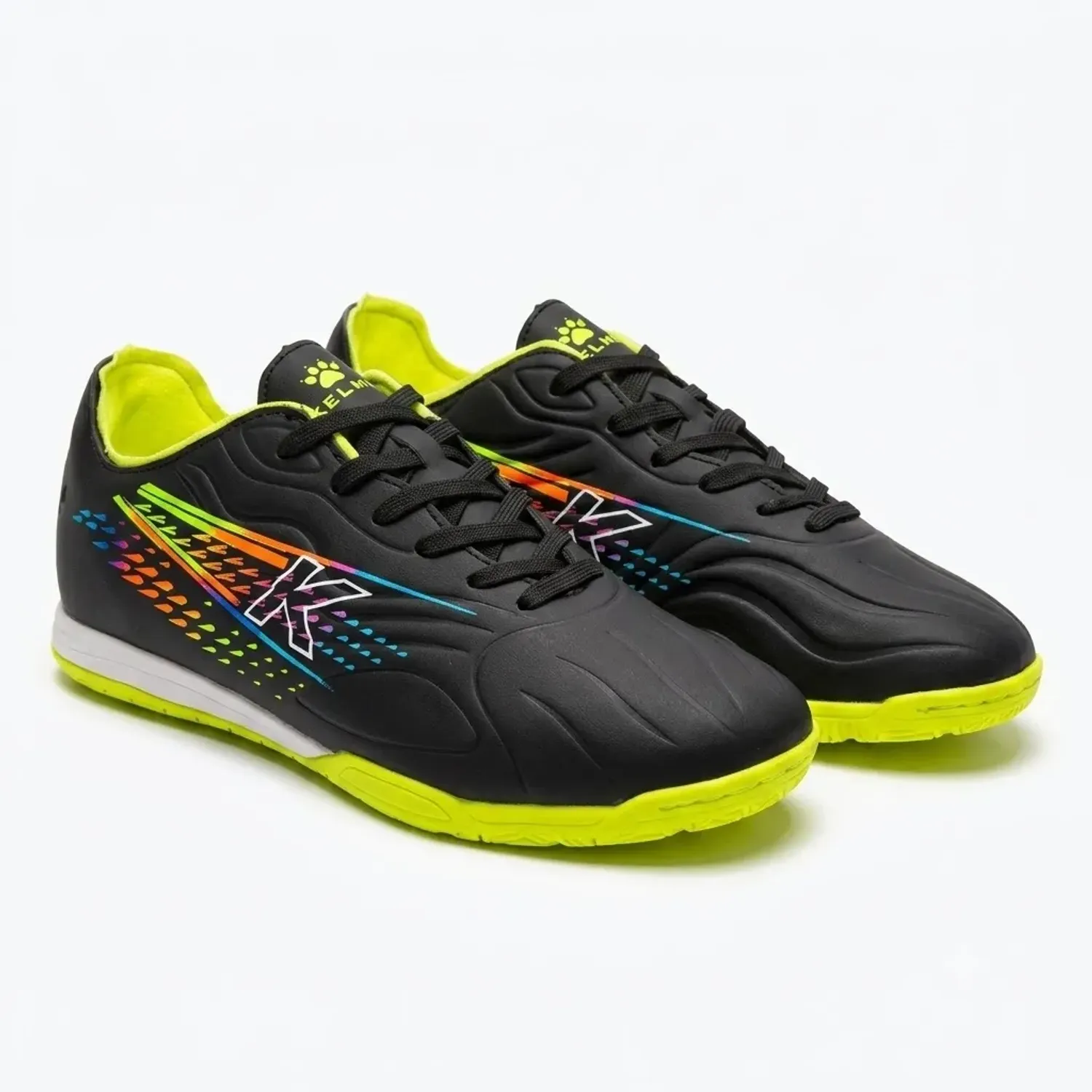 Zapatillas Kelme De Futbol Hombre Kelme Km154 color negro/neon | Platanitos