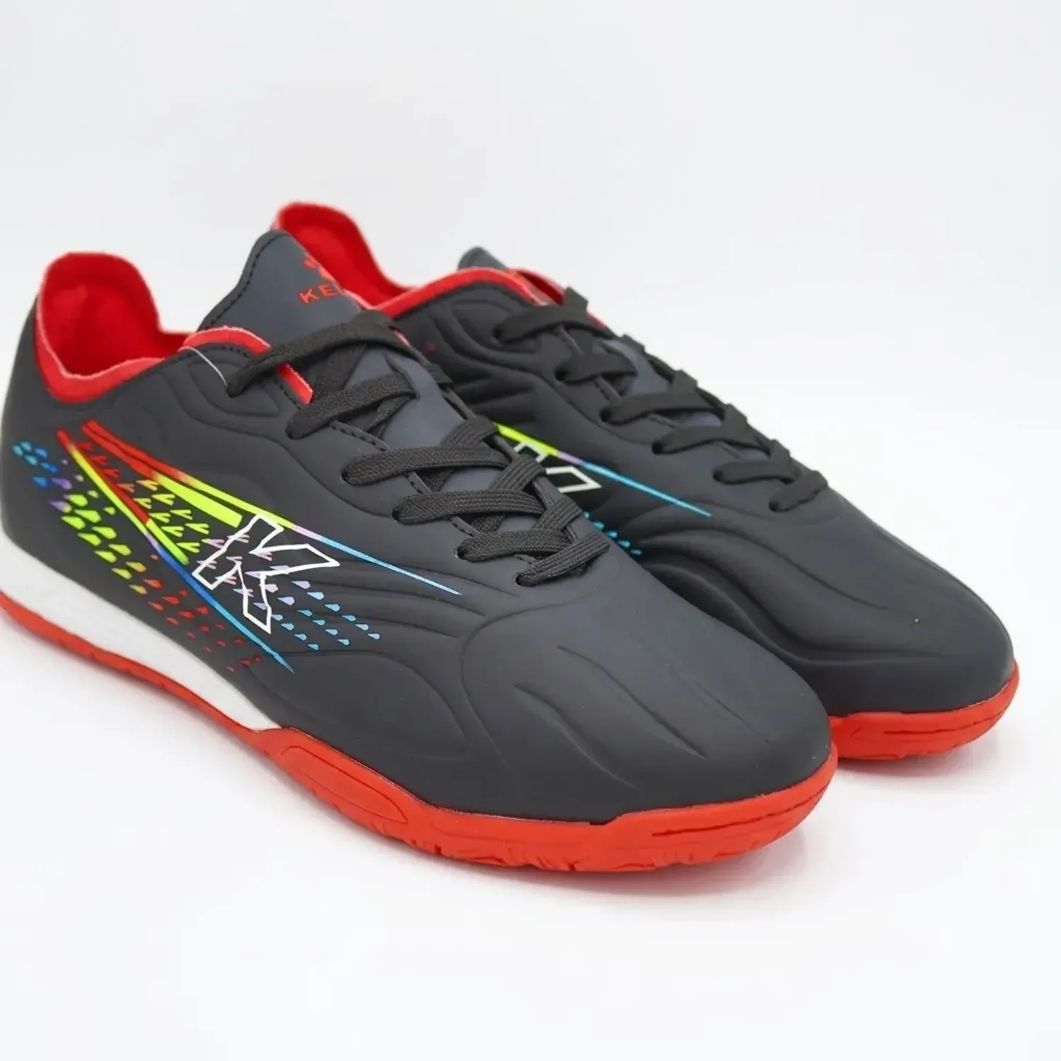 Zapatillas Kelme De Futbol Hombre Kelme Km154 color negro / rojo | Platanitos