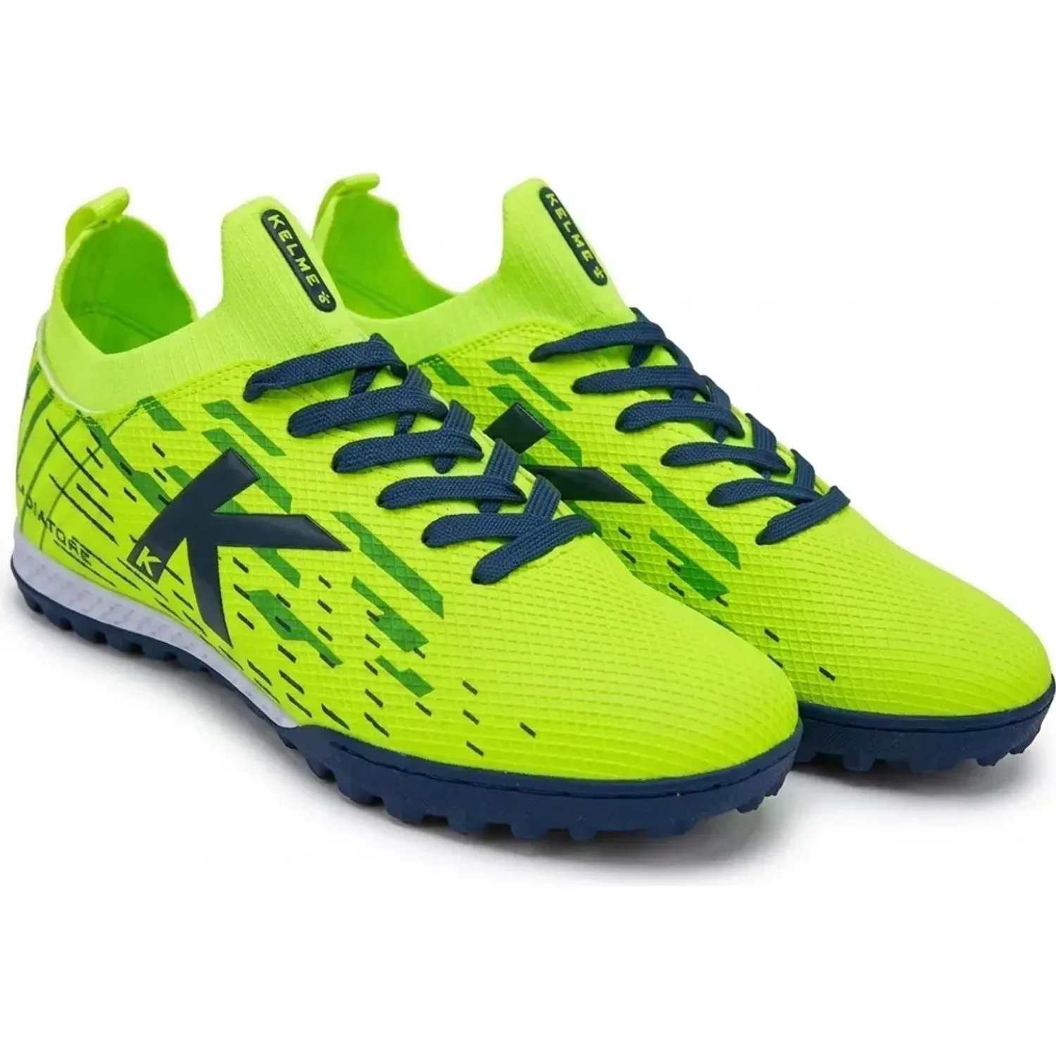 Zapatillas Kelme De Futbol Hombre Kelme Km174 color neon / azul | Platanitos