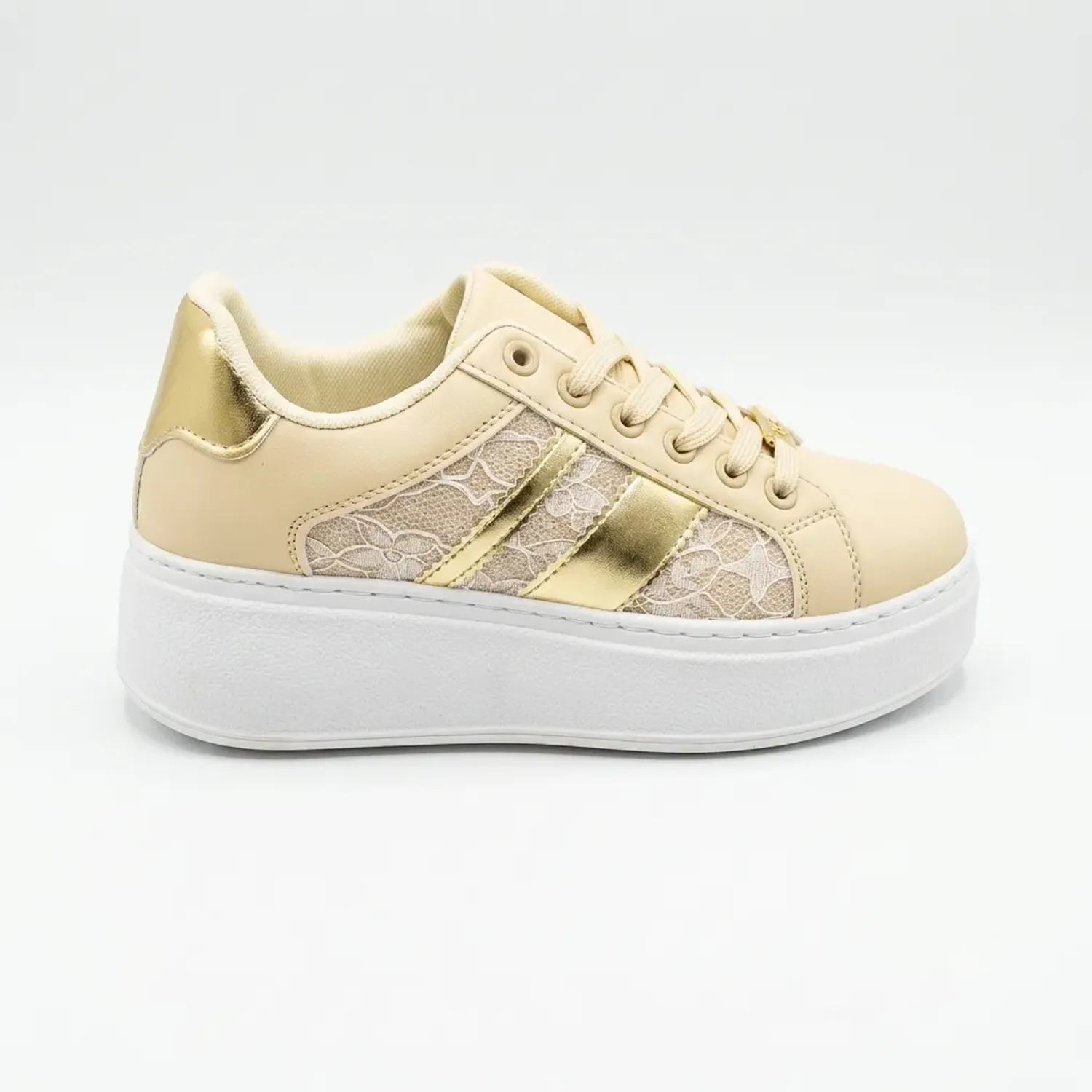 Zapatillas Nexus Urbanas Mujer Nexus Ib3024 color beige | Platanitos