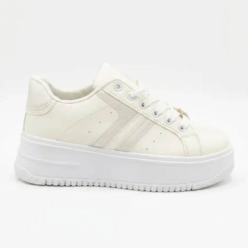 Zapatillas Nexus Urbanas Mujer Nexus Ib3023 color blanco | Platanitos