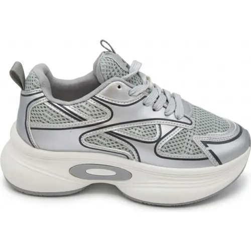 Zapatillas Nexus Urbanas Mujer Nexus Ib3022 color plateado | Platanitos