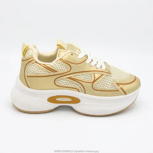 Zapatillas Nexus Urbanas Mujer Nexus Ib3022 color beige | Platanitos