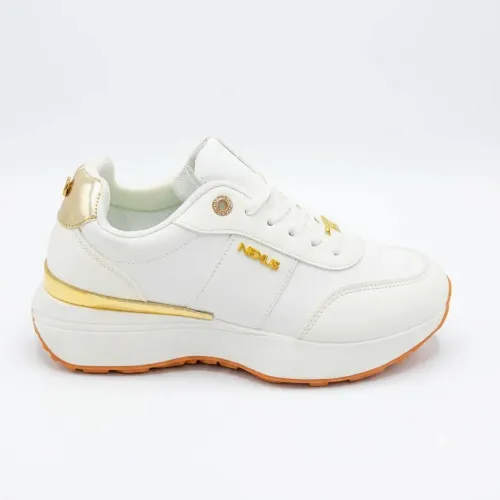 Zapatillas Nexus Urbanas Mujer Nexus Ib3025 color blanco | Platanitos