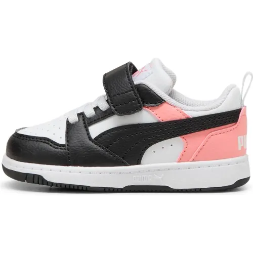 Bebita Bebito Puma Blanco Zapatillas Urbanas Bebés Rebound V6 Lo Ac+ Inf