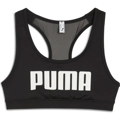 Puma Negro de Mujer modelo Top Training Mujer 4keeps Bra - Logo - Mid negros mujer 2025102915212331938