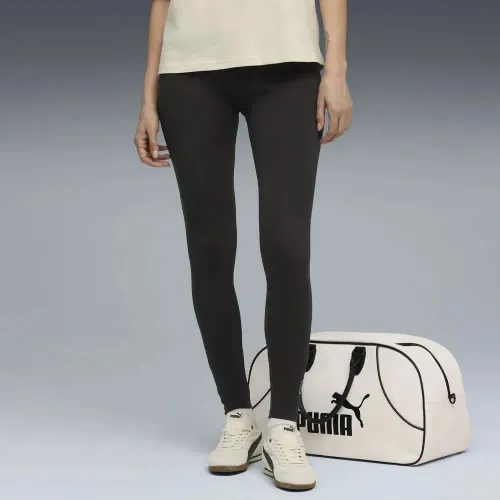 Mujer Puma Negro Leggins Deportivo Mujer Ess Logo Lab Leggings