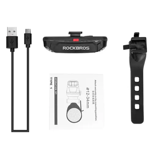 ROCKBROS Luz Trasera Para Bicicleta