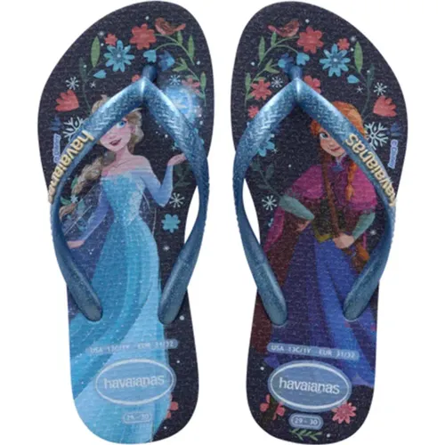 Havaianas Azul de Niño modelo Sandalias Niños Kids Slim Princess azules niño 2025110316031268351 CAUCHO Caucho