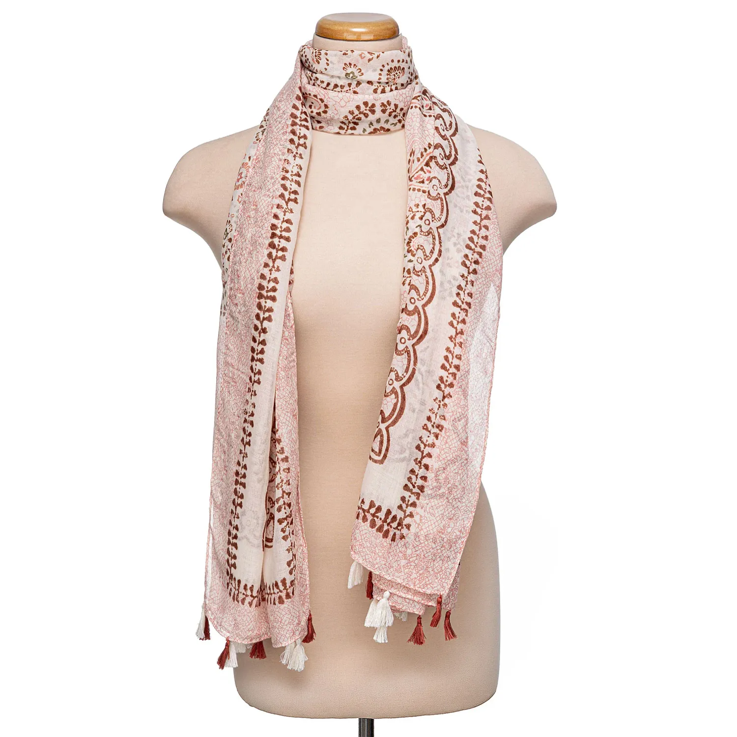 Bufanda Limoni Dama Siena color rosado | Platanitos