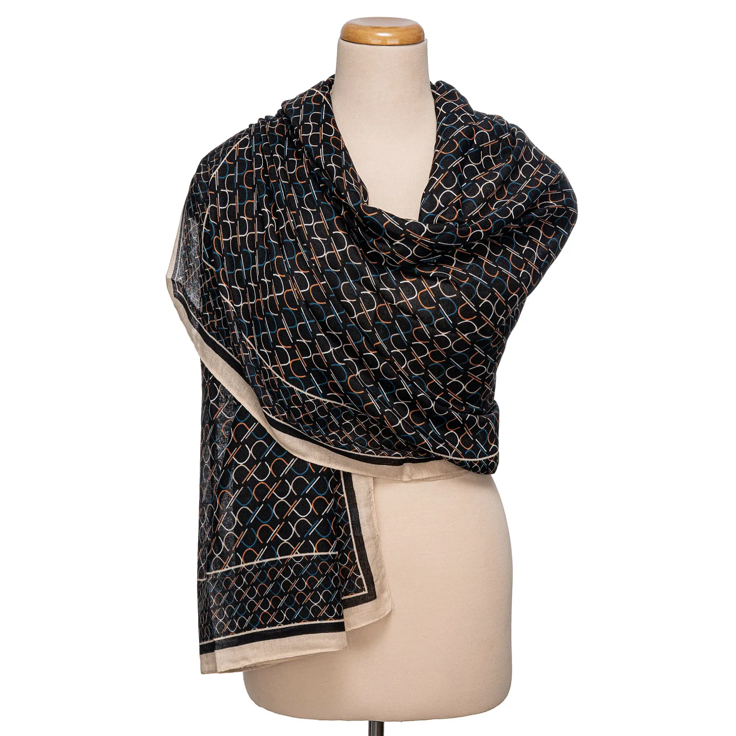 Bufanda Limoni Dama Zahara color negro | Platanitos