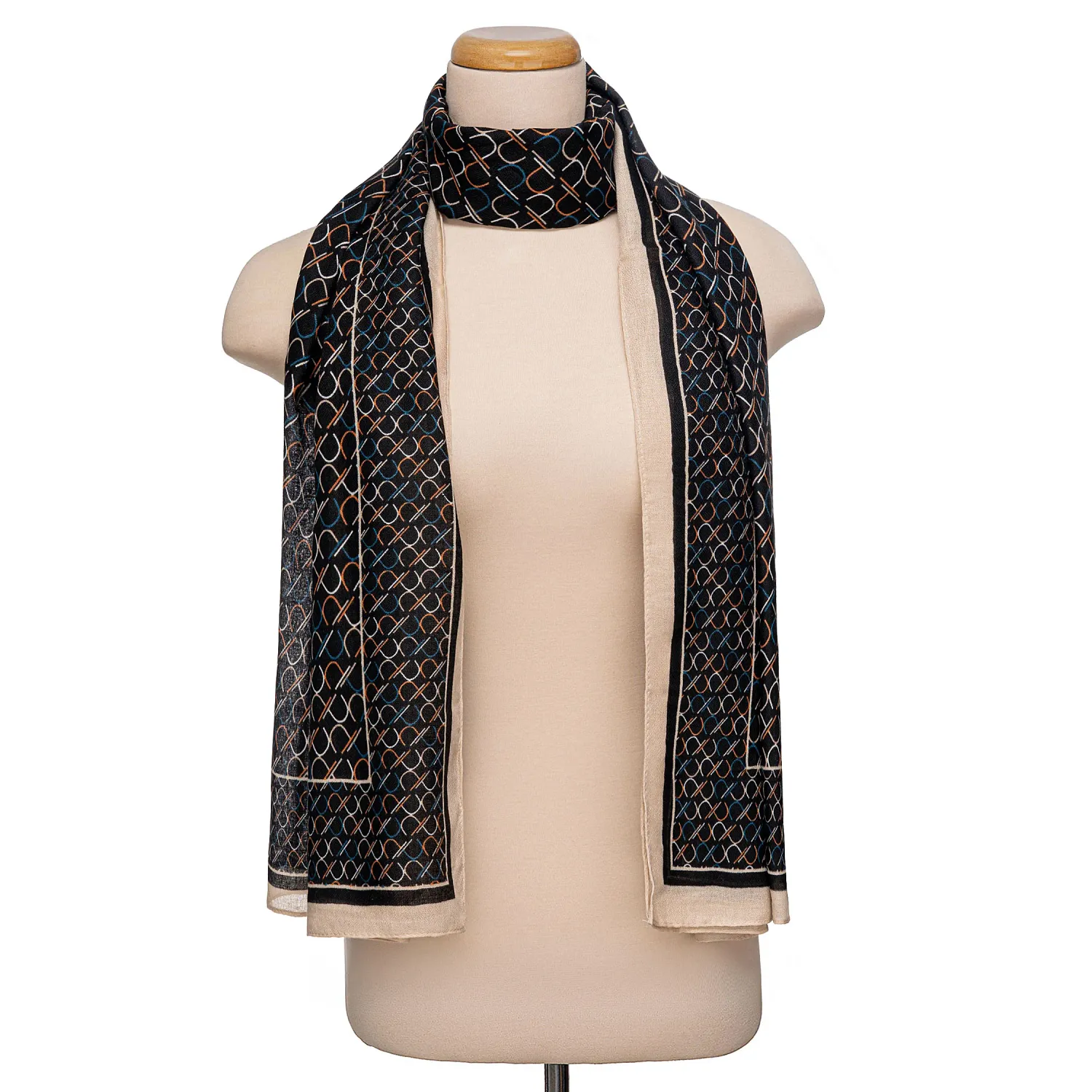 Bufanda Limoni Dama Zahara color negro | Platanitos