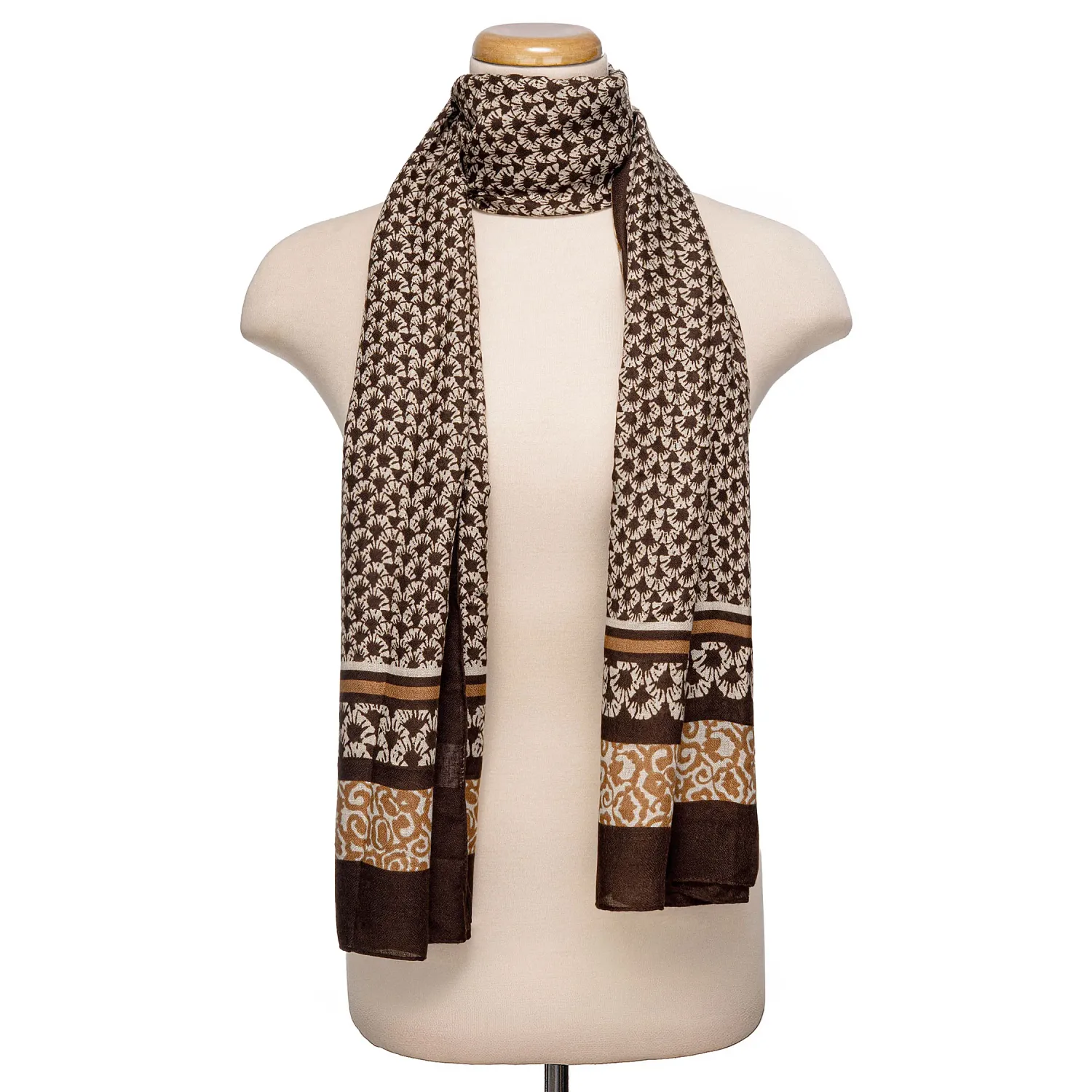 Bufanda Limoni Dama Loop color marron | Platanitos