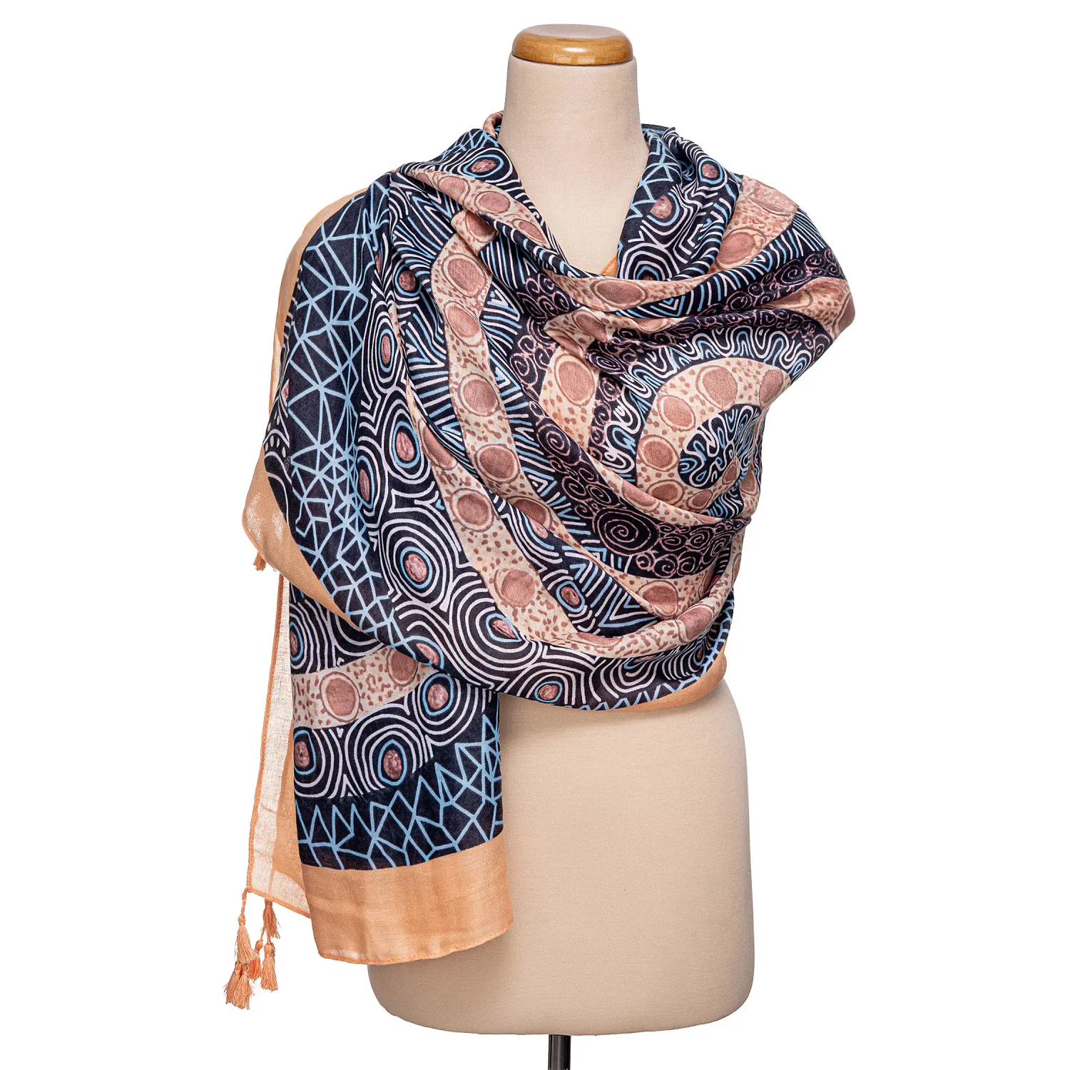 Bufanda Limoni Dama Alondra color azul | Platanitos