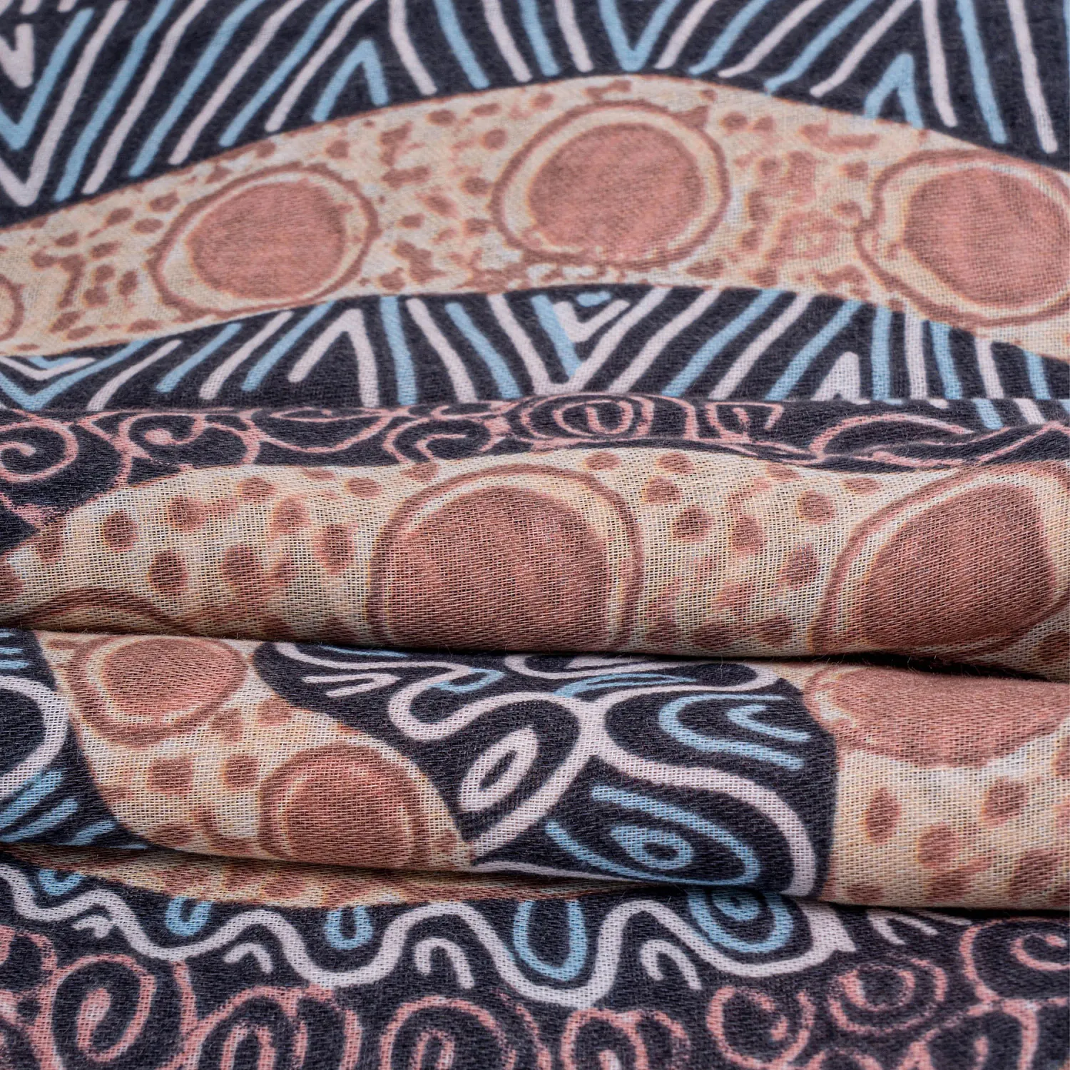 Bufanda Limoni Dama Alondra color azul | Platanitos