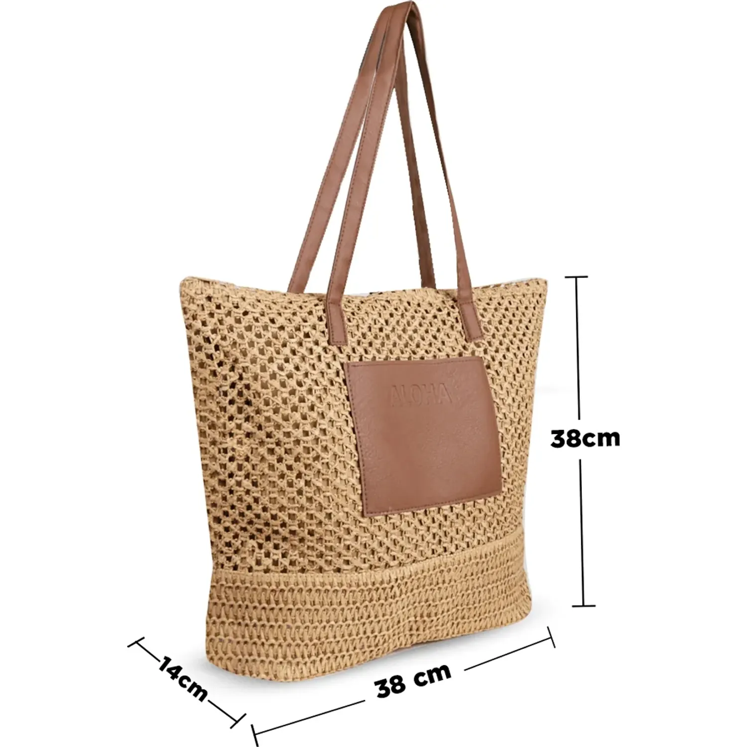 Bolso Impuls De Playa Mujer Naia16 color camel | Platanitos