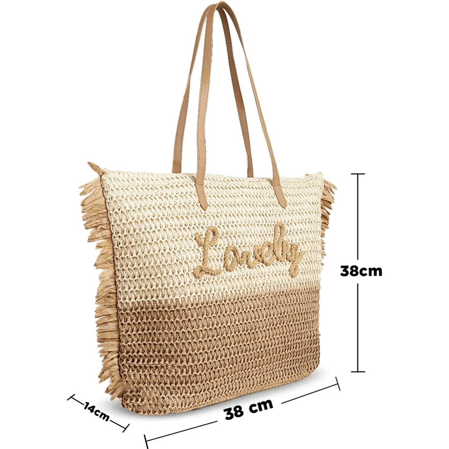 Bolso Impuls De Playa Mujer Naia15 color camel | Platanitos