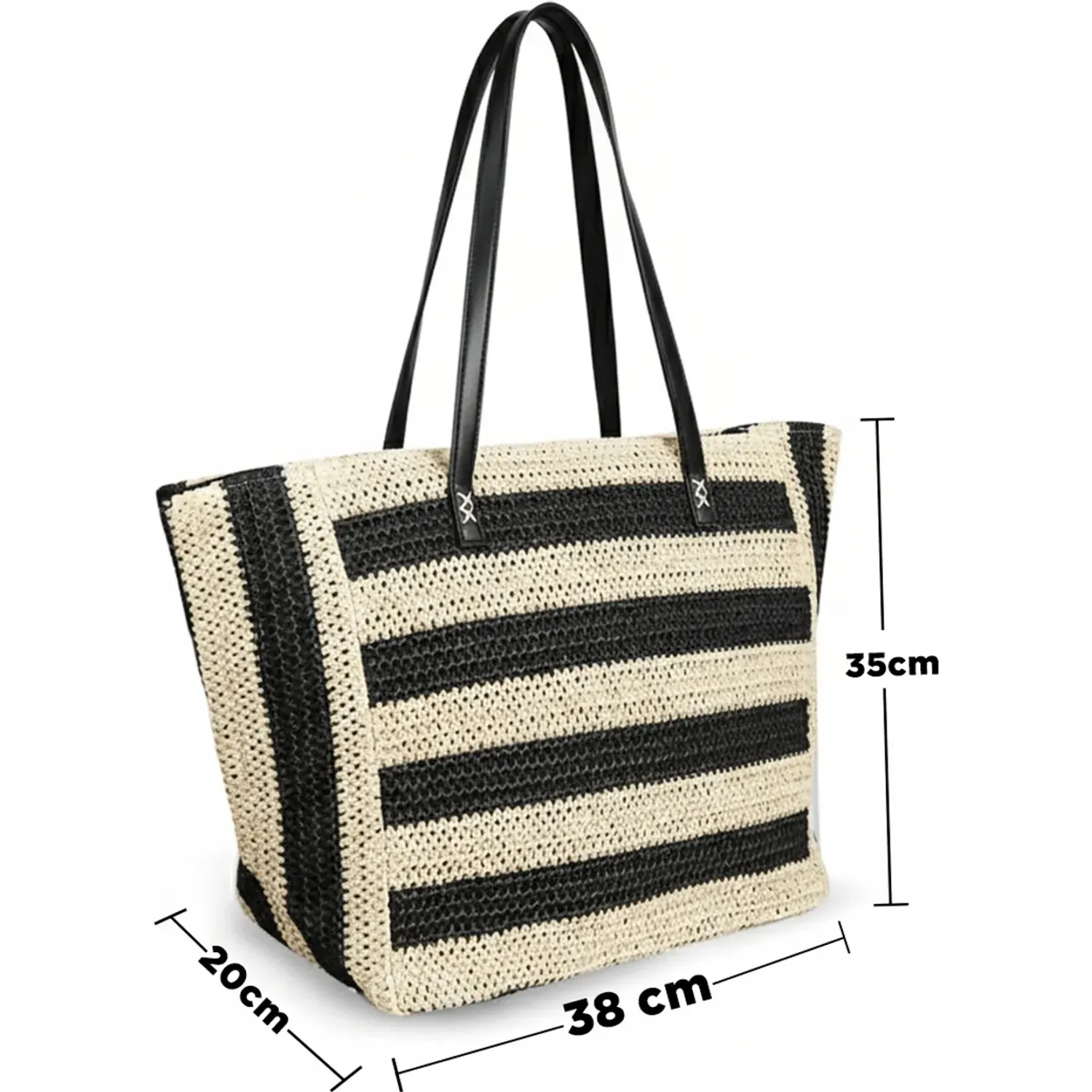 Impuls Bolso Impuls De Playa Mujer Naia12 color negro | Platanitos