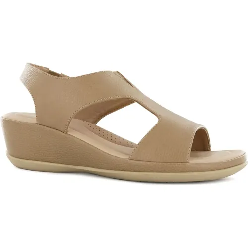 Impuls Beige de Mujer modelo Sandalias Cuña Mujer Aina02 beiges sintéticos mujer 2025110415153614700 Sintético PU