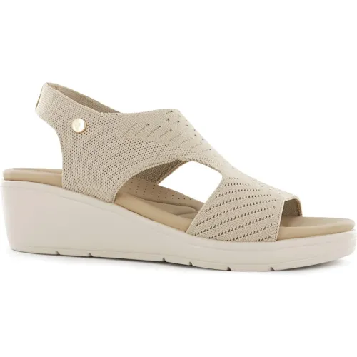 Impuls Beige de Mujer modelo Sandalias Cuña Mujer Heidi05 beiges sintéticos mujer 2025110415153614721 Sintético PU