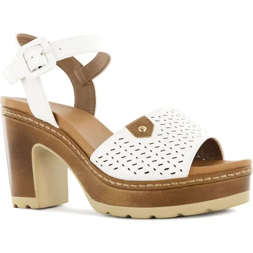 Impuls Blanco de Mujer modelo Sandalias Taco Mujer Ariana08 blancos sintéticos mujer 2025110415153614745 Sintético PU