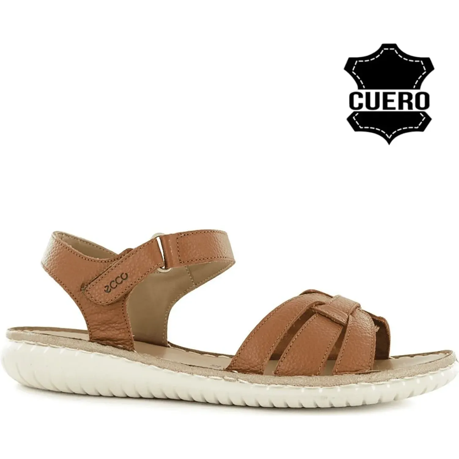 Sandalia Ecco Confort Mujer Pipa02 color toffee | Platanitos