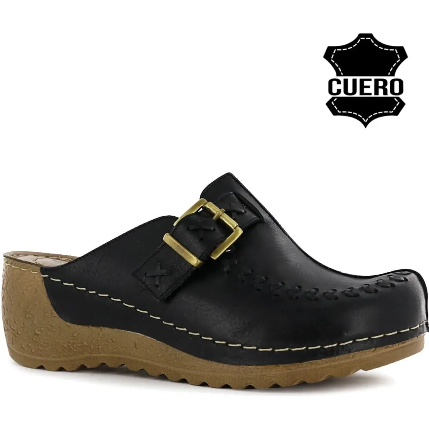 Zueco Ecco Casual Mujer Mayra35 color negro | Platanitos