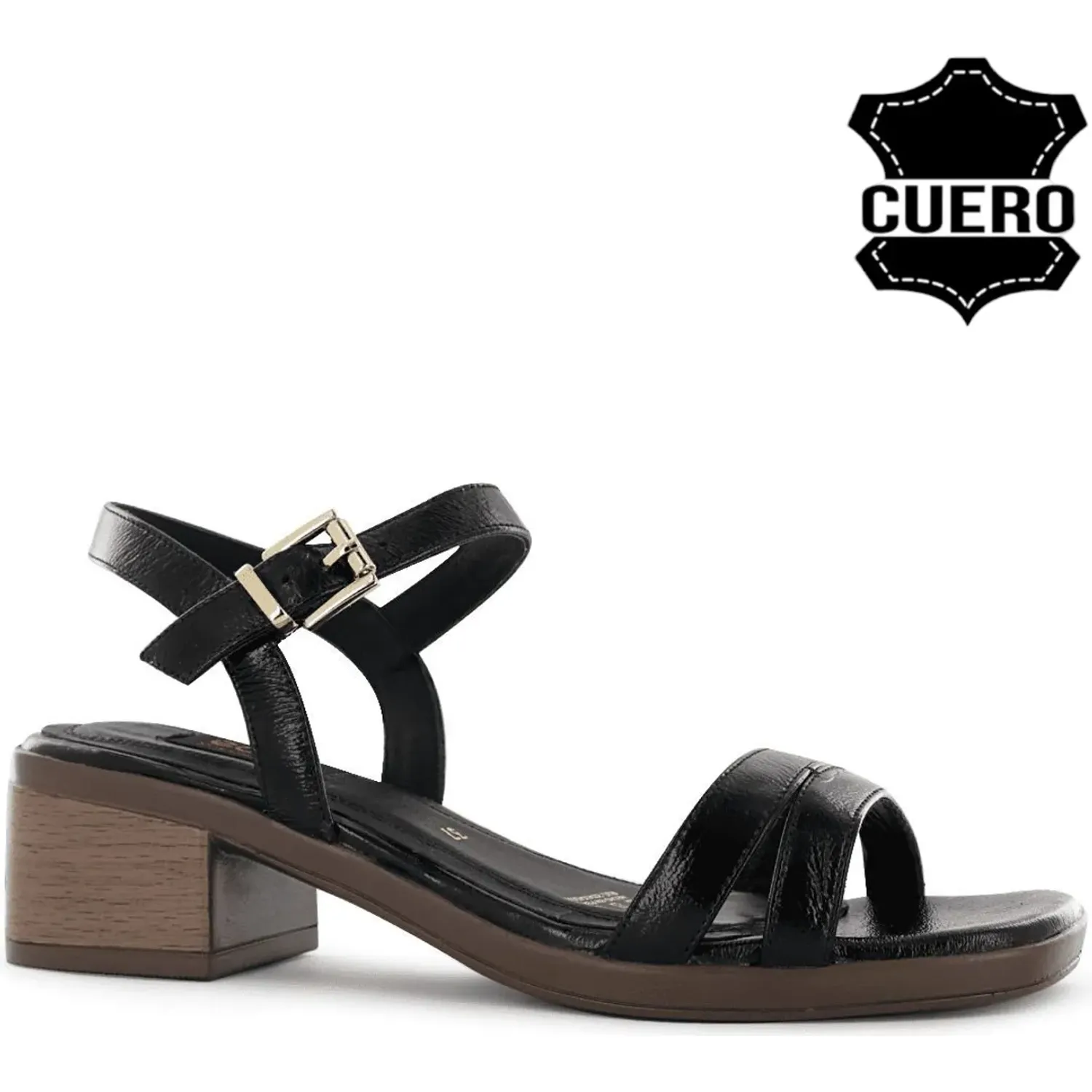 Sandalia Ecco Casual Mujer Galinda01 color negro | Platanitos