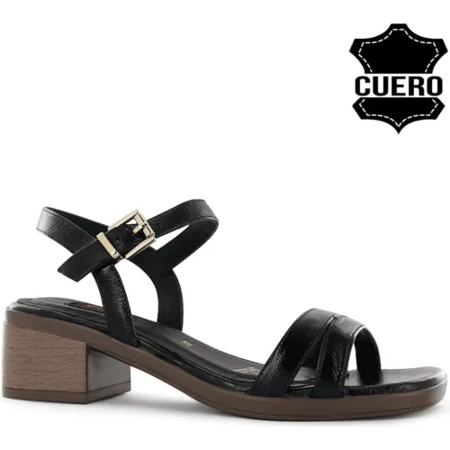 Sandalia Ecco Casual Mujer Galinda01 color negro | Platanitos