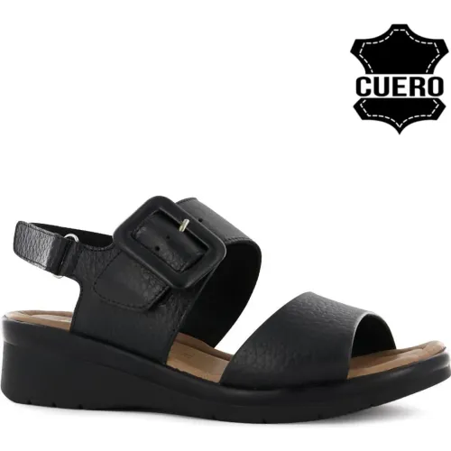 Sandalia Ecco Confort Mujer Jeanette20 color negro | Platanitos